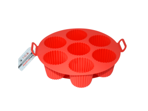 Forma de silicone para doces, cupcake - vermelho - unihome