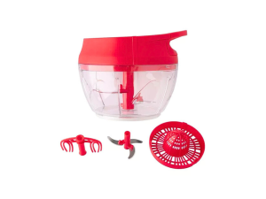 Processador e triturador de alimentos manual design colorido (480ml) - clink