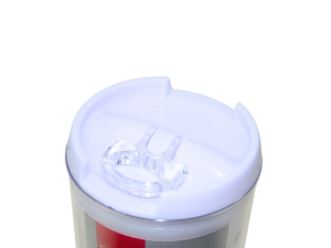 Pote herméticos para alimentos em plástico branco (400ml) - wellmix