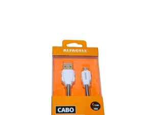 Cabo usb v8 c/1 metro - alfacell