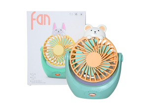 Mini ventilador de mesa de gatinho colorido