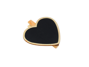 Kit com 6 pregadores de coração desenháveis para decoração