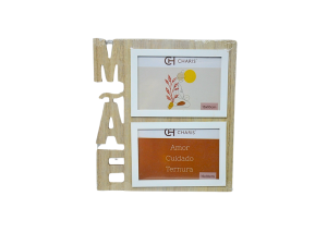 Porta retrato em madeira especial mães - (15x10) - charis