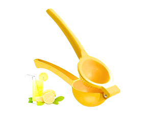 Espremedor de limão manual em inox - amarelo - unihome