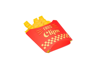 Prendedor de embalagens divertido - fries