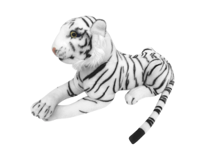 Pelúcia grande tigre branco - (48cm) - caa toys