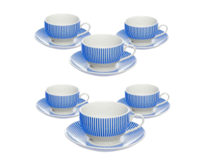 Jogo de xícaras para cafe c/6 pcs - acqua - hauscraft - jgch076