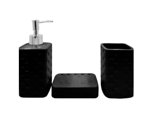 Kit banheiro c/ 3 peças em porcelana atenas -  hvy0787