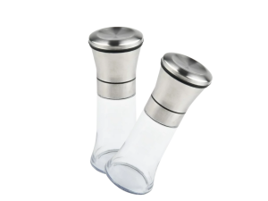 Moedor  de pimenta em inox e vidro  premium - unygift