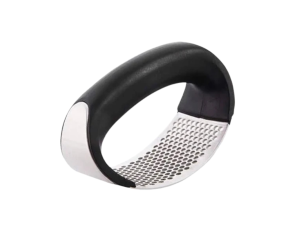 Espremedor de alho manual com suporte ergonômico 