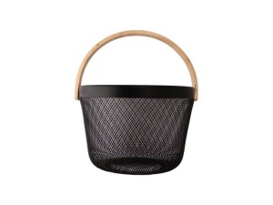 Cesto organizador redondo aramado preto - 25x25 -  ck6276 - clink