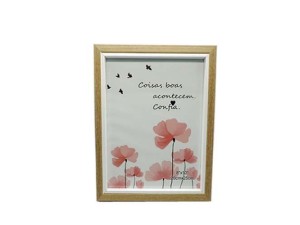 Porta Retrato 20x25cm com acabamento em madeira delicado – SXCX-4840  - SANXIA