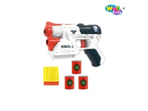 Brinquedo de Pistola Lança Dardo colorida – WB19792 - Well Kids