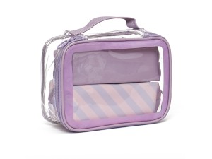 Kit necessaires com 3 peças minimalista e colorida - QUALIS - ns2601