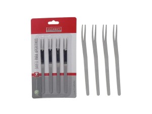 Jogo de garfos para aperitivos 4 peças 13,5cm – HAUSKRAFT - uten-409 etilux