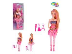 Boneca Ballet com Acessórios pequena bailarina - WELL KIDS - WB2971