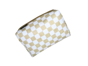 Necessaire feminina quadriculada minimalista - CINGEL - 020m.s