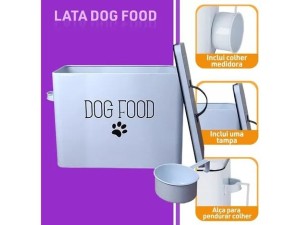 Lata de metal dog food d1616- dolce home 