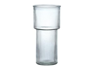 Vaso de vidro TRANSPARENTE 24cm - modelo nix - VASO060 - HAUSKRAFT