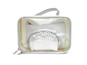 Necessaire com 3 peças puro brilho - NS2546 - QUALIS