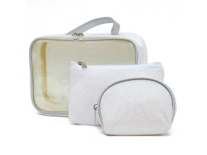 Necessaire com 3 peças puro brilho - NS2546 - QUALIS