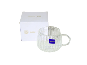 Caneca de vidro 356mlcristal para chá - clink