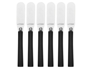 Conjunto espátula com 6 peças preta inox – cjes-001pt hauskraft