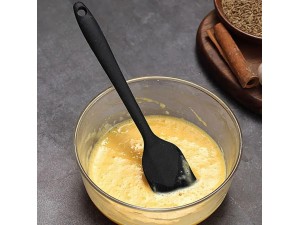 ESPATULA DE SILICONE PRETO 21CM M6710-PT- MILKHOME  