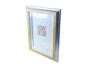 Porta retrato 15x20 em madeira e prata - sanxia