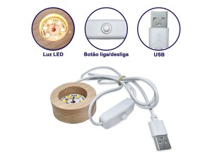 Luminária Globo de Vidro com Suporte São  JORGE – APMTL-8BO