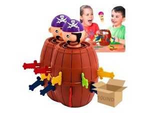 Brinquedo Barril Pirata com 18 Peças – WB7624 Well Kids 