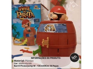 Brinquedo Barril Pirata com 18 Peças – WB7624 Well Kids 
