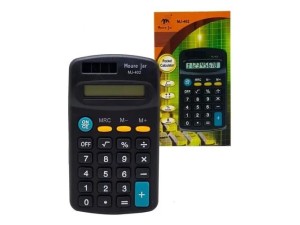 Mini calculadora preta de bolso - moure jar - mj-402