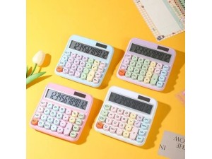 Calculadora Eletrônica 12 Dígitos com Teclado Colorido MAX-2278-12 – Maxmídia