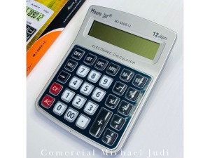 Calculadora minimalista preto e cinza - moure jar - mj-5668-12