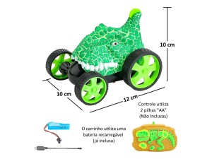 Brinquedo Carro Dinossauro com Controle – CP168812 