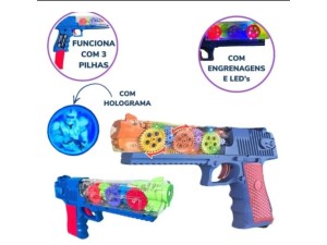 Brinquedo Arma de Plástico com Luz – AK-678 Feng Fa Toys 