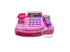 Caixa Registradora divertida para meninas rosa com brinquedos de supermercado – WB11841

 - WELLKIDS