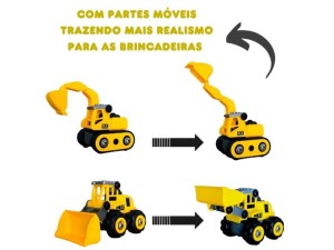 Kit Veículos de Montar VB706 | Diversão e Criatividade para Crianças


