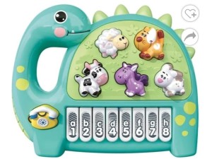 Piano Musical Infantil com Sons de Animais CP200714 | Brinquedo Educativo e Interativo

