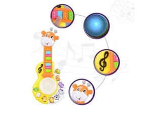 Guitarra Musical Infantil CP143948 | Brinquedo Interativo com Luzes e Sons

