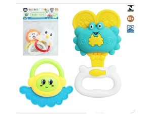 Kit de Chocalhos Baby Toys com 2 Peças - BA-13764 