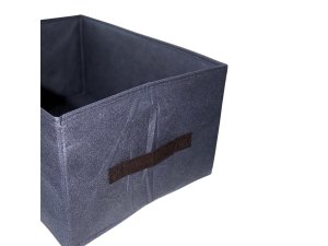 Caixa organizadora (28x40x20cm) em pano multiuso - milk