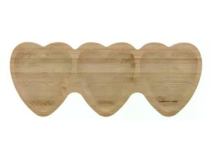 Petisqueira c/3 divisorias Coração- Cx096    