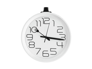 Relógio de parede minimalista branco - imporiente