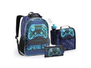 Kit escolar c/3 peças para meninos - games - seanite