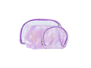 Kit necessaires para viagem completo listrado - 24677 - LINA