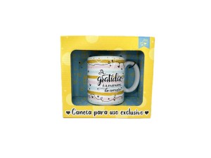Caneca porcelana gratidão