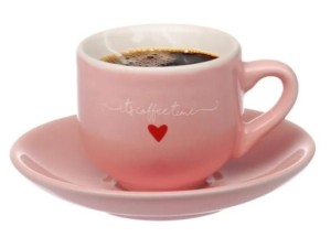 Jogo de Xícaras de Chá Lamour Rosa com 6 Peças 160ml – JGCH-044RS