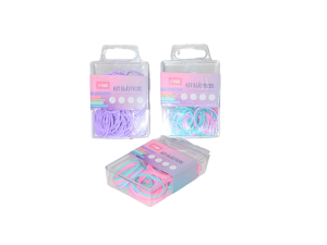 Kit de elásticos coloridos para escitório - fwb - f0112